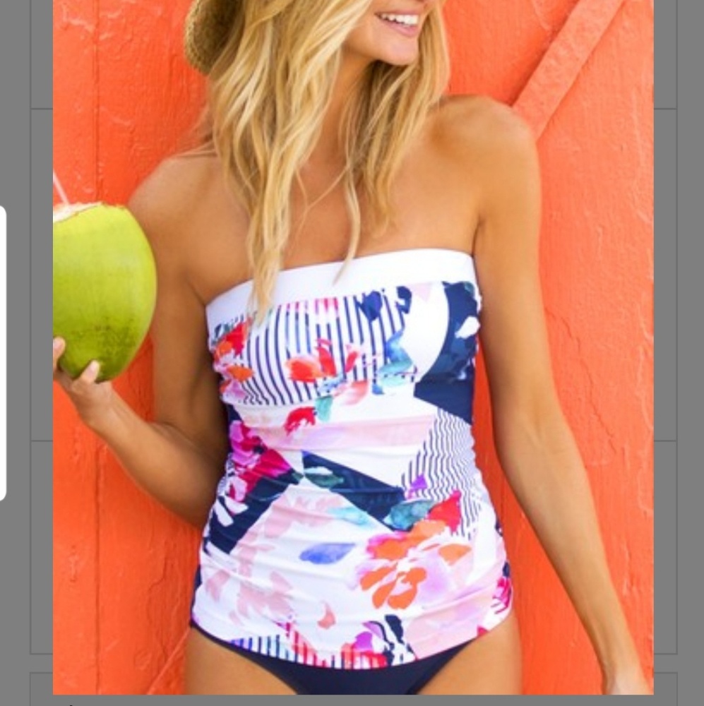 Two piece swim suit, never worn size small